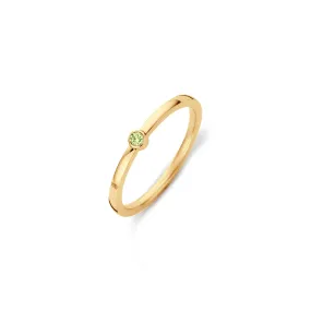 Melano Friends Mini CZ Ring Chrysolite